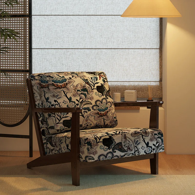 DSA single chair sofa antique living room solid wood single backrest chair retro leisure study small sofa
DSA single chair sofa antique living room solid wood single backrest chair retro leisure study small sofa