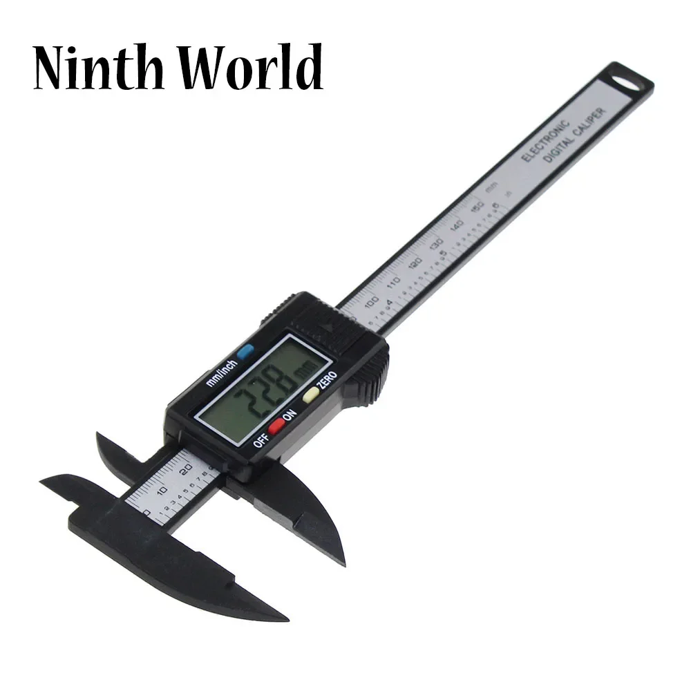 150mm Electronic Digital Caliper 6 inch Carbon Fiber Vernier Caliper Gauge Micrometer Measuring Tool Digital Ruler Rcm loader
150mm Electronic Digital Caliper 6 inch Carbon Fiber Vernier Caliper Gauge Micrometer Measuring Tool Digital Ruler Rcm loader