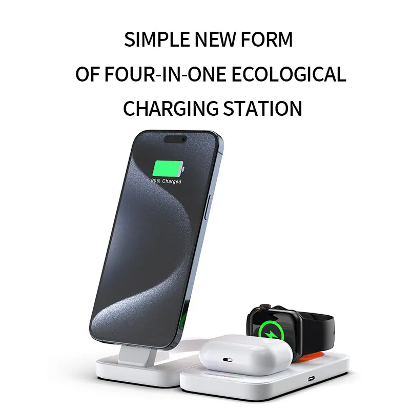 4 in 1 Magnetic Foldable QI2 Charger iPhone16 15 14 13 12 Pro Max Apple WatchAirPods15W Magnetic Portable Fast Charging Station
4 in 1 Magnetic Foldable QI2 Charger iPhone16 15 14 13 12 Pro Max Apple WatchAirPods15W Magnetic Portable Fast Charging Station
