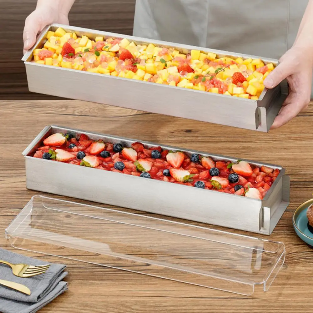 Stainless Steel Tiramisu Mold Rectangular Baking Pan for Cake Layers Non-Stick Mousse Mold for DIY Cakes Cookies Chocolates
Stainless Steel Tiramisu Mold Rectangular Baking Pan for Cake Layers Non-Stick Mousse Mold for DIY Cakes Cookies Chocolates