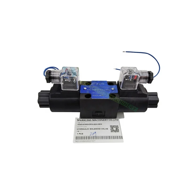 SKGM 4WE 6 D53 Excavator Spare Parts Hydraulic Solenoid Valve 4WE6D53/OFAG24NK4
SKGM 4WE 6 D53 Excavator Spare Parts Hydraulic Solenoid Valve 4WE6D53/OFAG24NK4