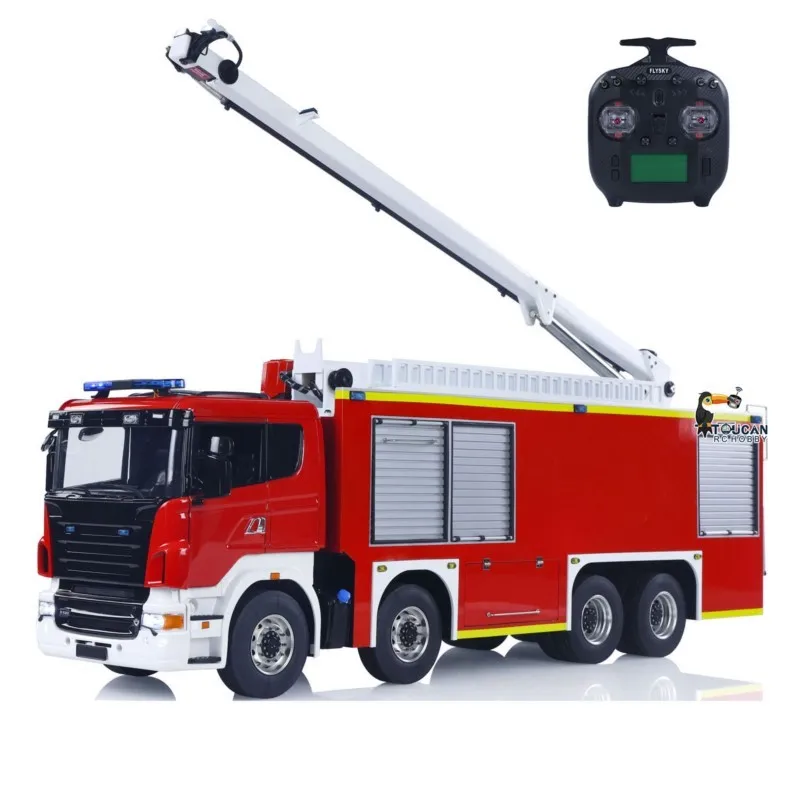 1/14 Metal Chassis RC Snozzle High-reach Extendable Turret Fire Truck Car FlySky ST8 Control 8x4 Model Light Sound Vehicle Gift
1/14 Metal Chassis RC Snozzle High-reach Extendable Turret Fire Truck Car FlySky ST8 Control 8x4 Model Light Sound Vehicle Gift