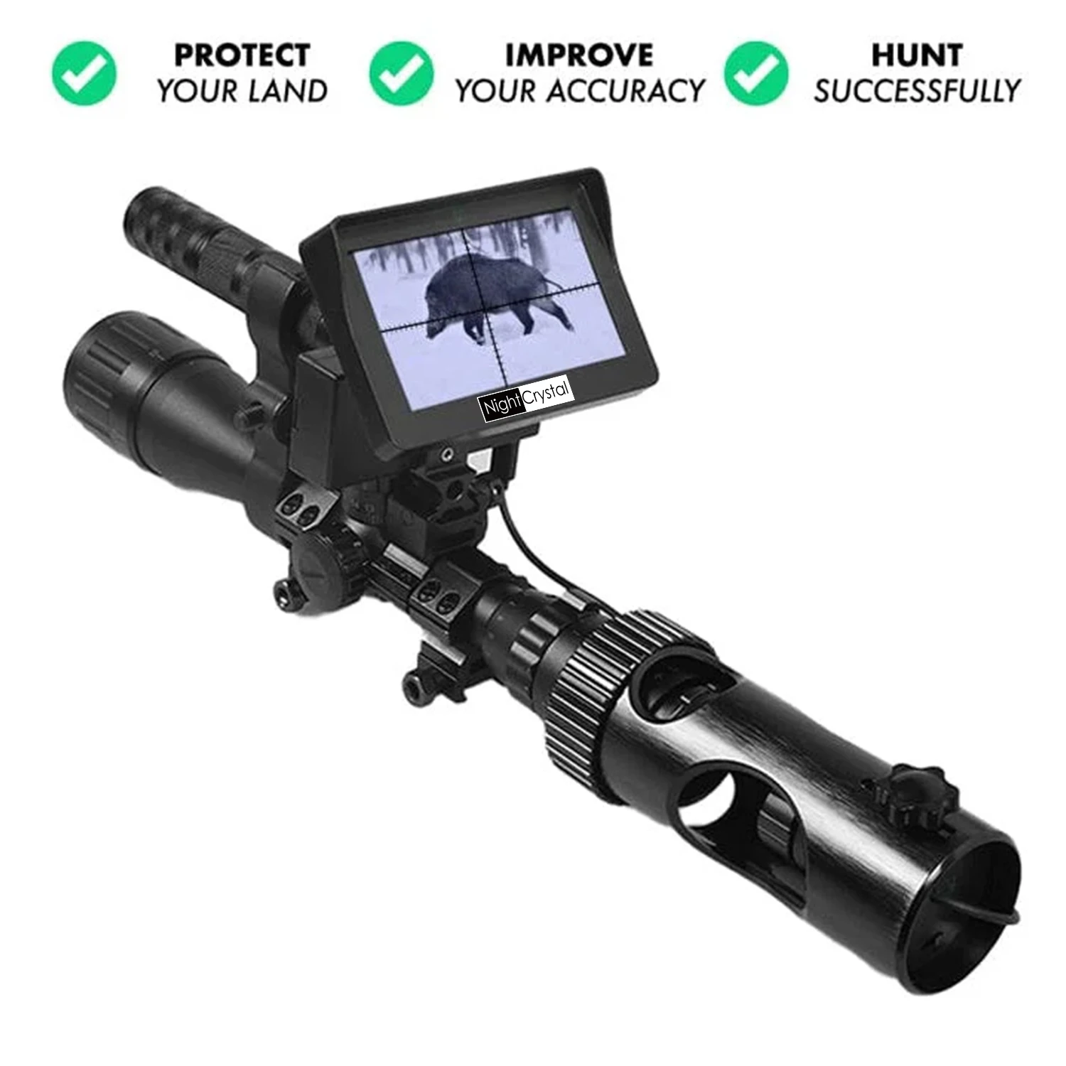 Megaorei 2 Night Vision Riflescopes 4.3 inch Display Infrared Flashlight 720P HD Video Recording Scopes Optics Sight Tactical 2A
Megaorei 2 Night Vision Riflescopes 4.3 inch Display Infrared Flashlight 720P HD Video Recording Scopes Optics Sight Tactical 2A