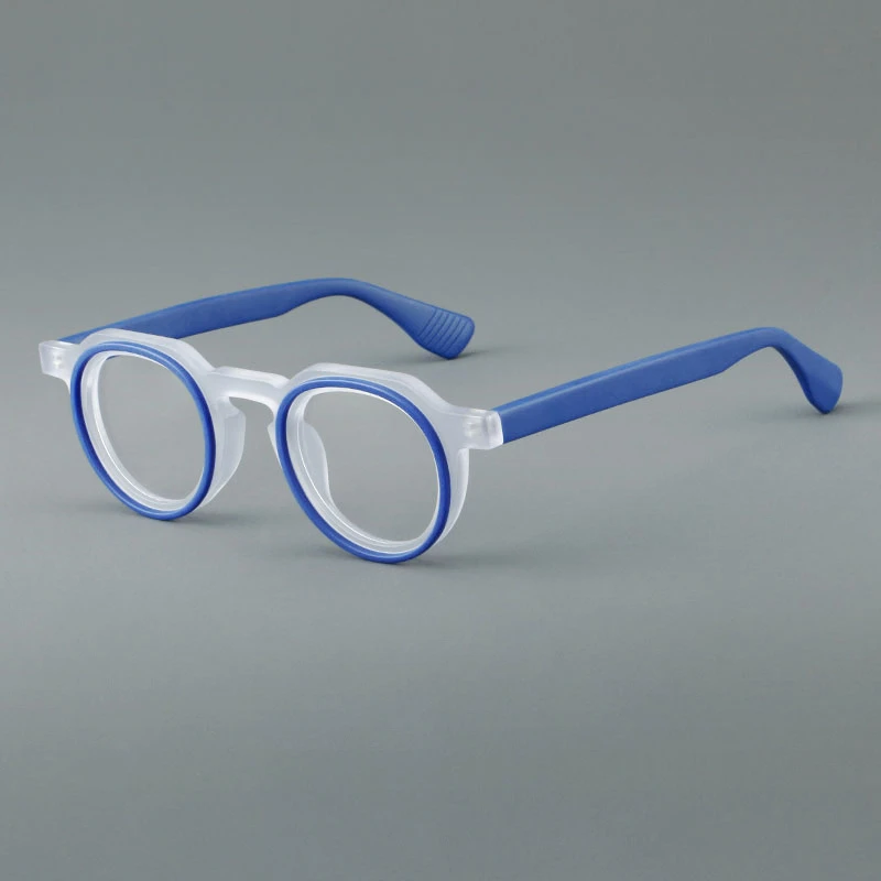 Classic Double Ring Design Sports Glasses Unisex Retro Round Two Colors Matte Acetate Frame Prescription Lenses Optical Eyewear
Classic Double Ring Design Sports Glasses Unisex Retro Round Two Colors Matte Acetate Frame Prescription Lenses Optical Eyewear