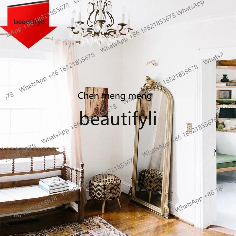 C32 Vintage carved full-length mirror American bedroom home floor-to-ceiling mirror clothing store fitting mirror
C32 Vintage carved full-length mirror American bedroom home floor-to-ceiling mirror clothing store fitting mirror