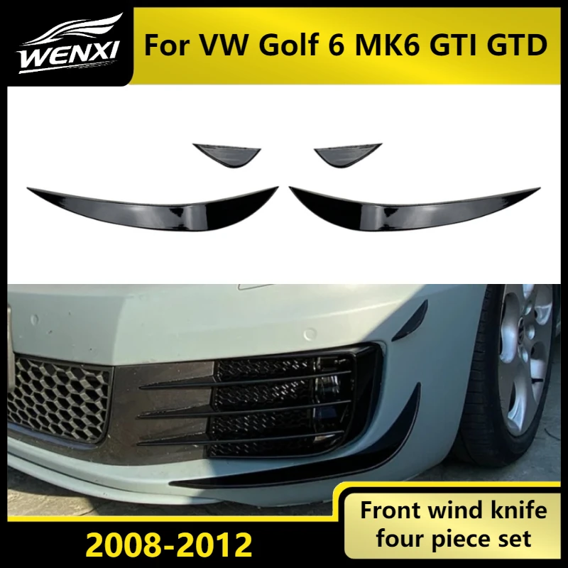 Front Bumper Canards Air Duct Splitter Wing For VW Golf 6 MK6 GTI GTD 2008-2012 ABS Car Styling Black Racing Sport
Front Bumper Canards Air Duct Splitter Wing For VW Golf 6 MK6 GTI GTD 2008-2012 ABS Car Styling Black Racing Sport