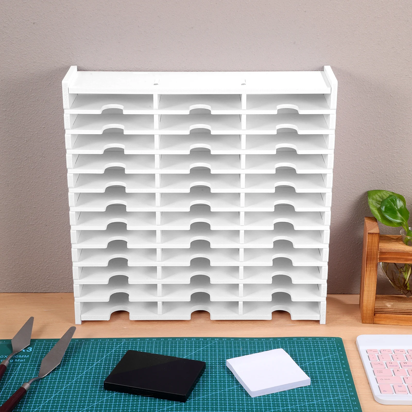 Cd Storage Holder Compact Sturdy PVC Multi-Grid Organizer Desktop Storage Box Safe for Cds Dvds Anniversary Gift for Her
Cd Storage Holder Compact Sturdy PVC Multi-Grid Organizer Desktop Storage Box Safe for Cds Dvds Anniversary Gift for Her