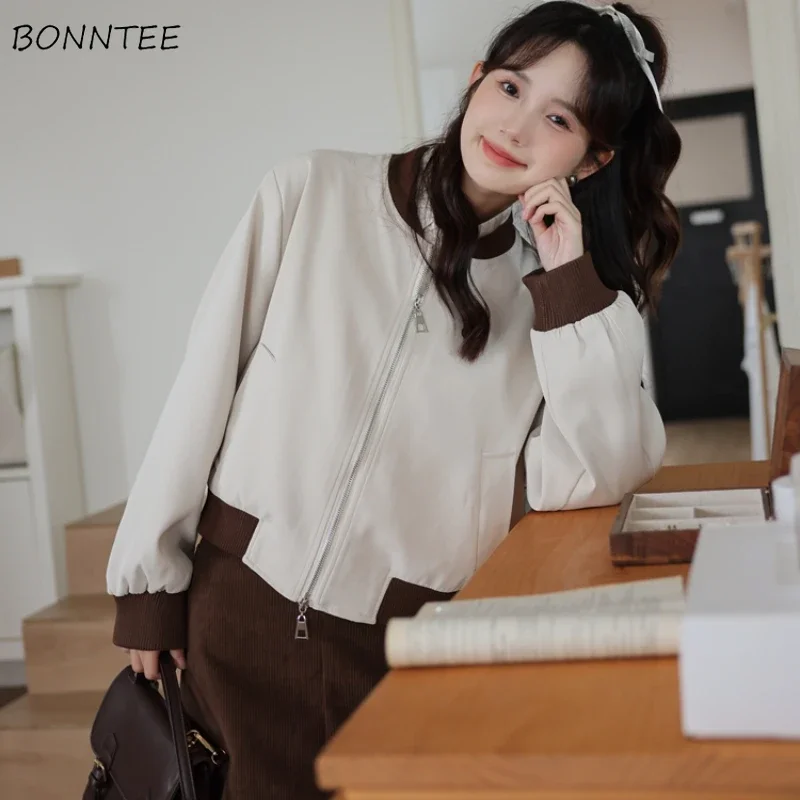 Chic Spliced Patchwork Jackets Women Fashion All-match Young Sweet Autumn Coats Girls Loose Leisure Soft Warm Streetwear Ins New
Chic Spliced Patchwork Jackets Women Fashion All-match Young Sweet Autumn Coats Girls Loose Leisure Soft Warm Streetwear Ins New