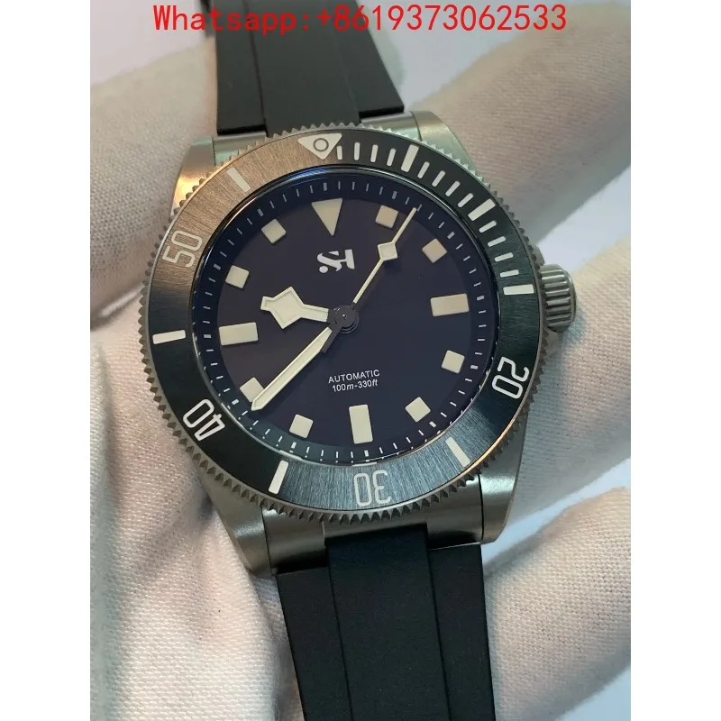 Automatic Mechanical Men's Watch Diving Luminous Titanium Metal Ceramic Bezel High-Quality Fluorine Rubber Strap!
Automatic Mechanical Men's Watch Diving Luminous Titanium Metal Ceramic Bezel High-Quality Fluorine Rubber Strap!