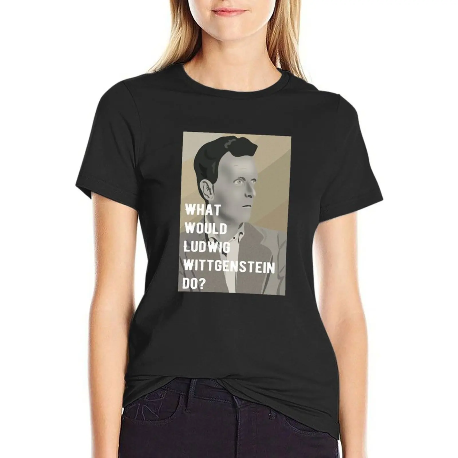 What would Ludwig Wittgenstein do portrait T-Shirt summer clothes heavyweights anime clothes tops for Women
What would Ludwig Wittgenstein do portrait T-Shirt summer clothes heavyweights anime clothes tops for Women