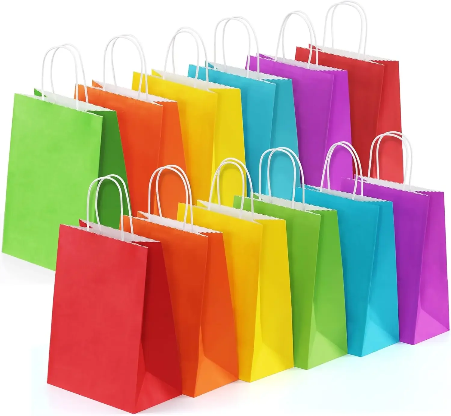 6-Pack Rainbow Party Gift Bags with Handles, Kraft Paper, 8x4.25x10.5 Inches, Assorted Colors for
6-Pack Rainbow Party Gift Bags with Handles, Kraft Paper, 8x4.25x10.5 Inches, Assorted Colors for