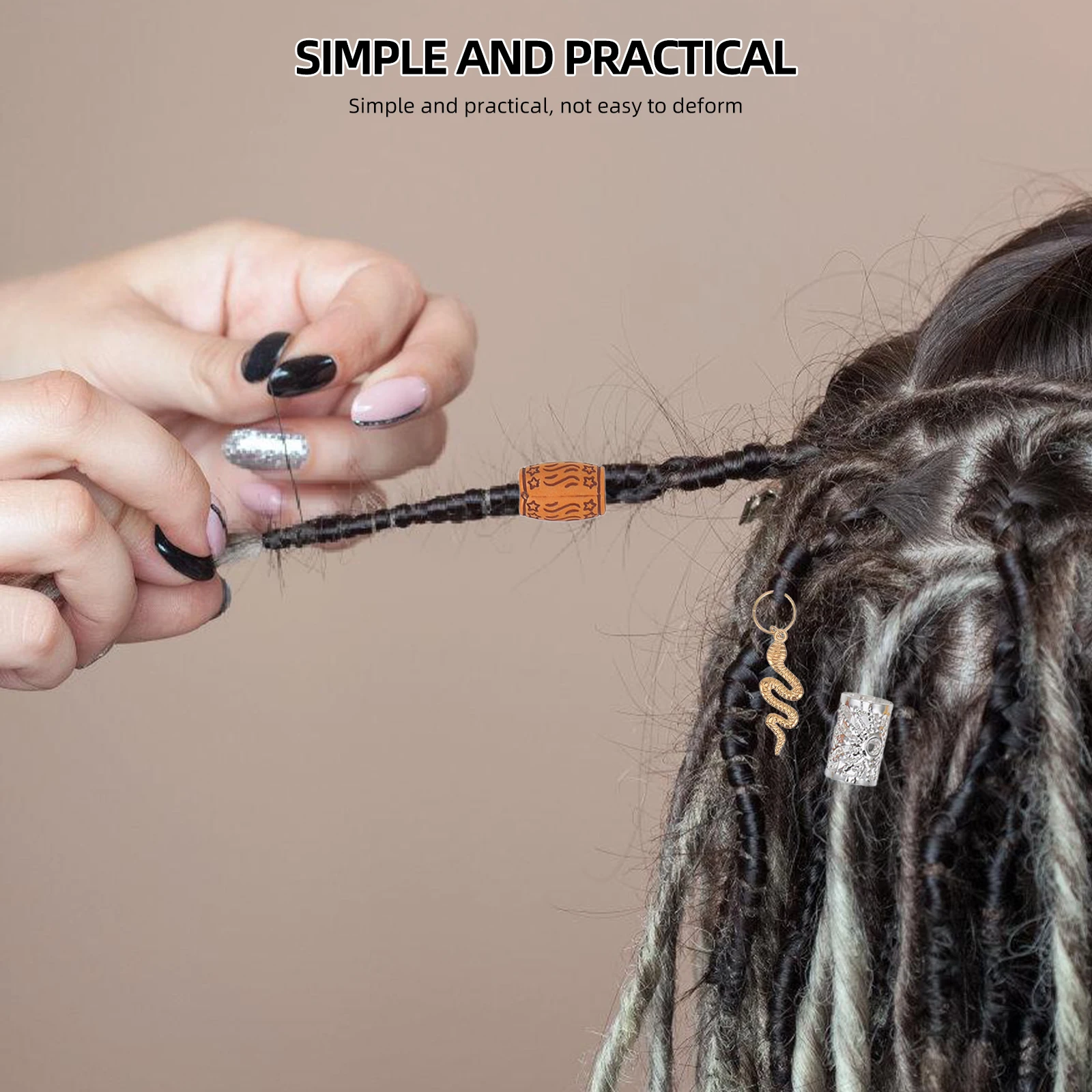 184pcs Retro Hole Bead Crystal Hair Extensions Braiding Accessories Zinc Alloy Rings for Braid Charms Decorations Dreadlocks
184pcs Retro Hole Bead Crystal Hair Extensions Braiding Accessories Zinc Alloy Rings for Braid Charms Decorations Dreadlocks