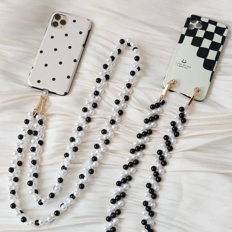 New Phone Accessory Cellphone Chain Anti Lost Universal White Black Beaded Shoulder Neck Crossbody Phone Strap Case Holder Chain
New Phone Accessory Cellphone Chain Anti Lost Universal White Black Beaded Shoulder Neck Crossbody Phone Strap Case Holder Chain