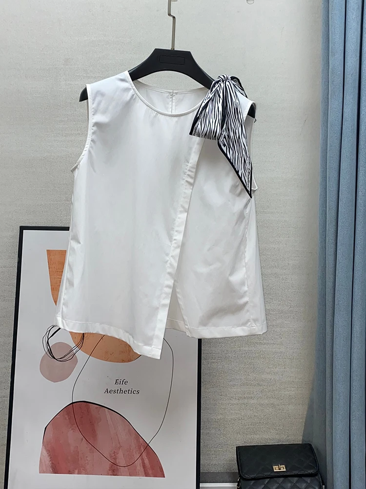 Korean Sle Women's irt Summer New round Ne Svel Belt Design Sense New Top Thin Cotton Blend Comfortable Fit
Korean Sle Women's irt Summer New round Ne Svel Belt Design Sense New Top Thin Cotton Blend Comfortable Fit