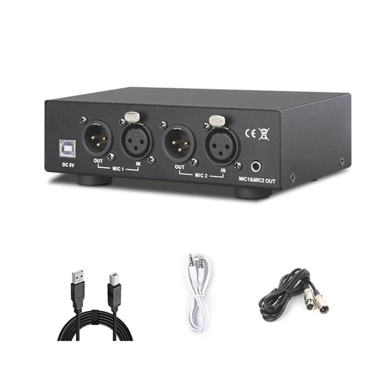 2 Channel 48V Universal Compact Phantom Power Set For Condenser Microphone Music Recording Equipment
2 Channel 48V Universal Compact Phantom Power Set For Condenser Microphone Music Recording Equipment