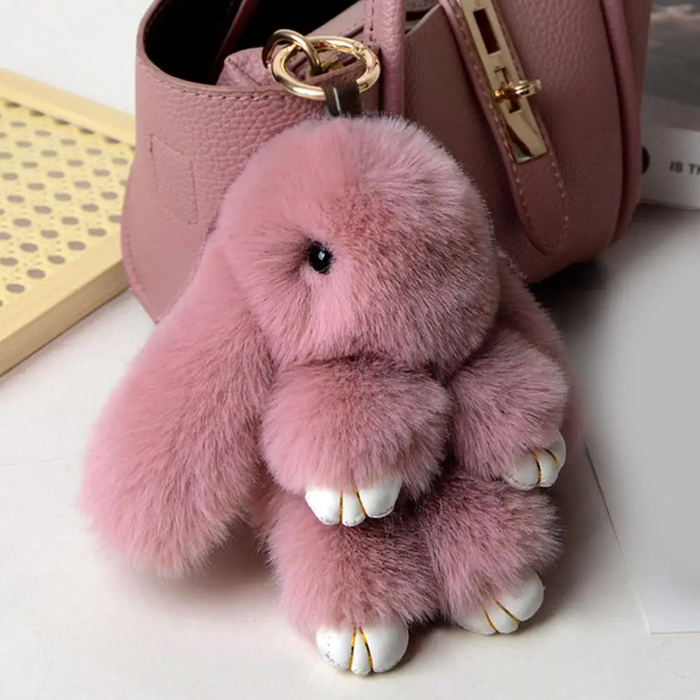 15cm Fluffy Rabbit Fur Pompon Bunny Keychain Soft Cute Rabbit Toy Key Chain Bag Decoration Accessories Gift for Girls
15cm Fluffy Rabbit Fur Pompon Bunny Keychain Soft Cute Rabbit Toy Key Chain Bag Decoration Accessories Gift for Girls