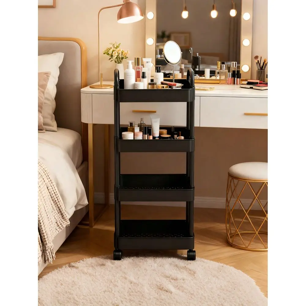 Rolling Storage Cart Heavy Duty MultiTier Shelving Unit, Heavy Duty Plastic Frame, Suitable For Kitchen, Bathroom, Bedroom And
Rolling Storage Cart Heavy Duty MultiTier Shelving Unit, Heavy Duty Plastic Frame, Suitable For Kitchen, Bathroom, Bedroom And