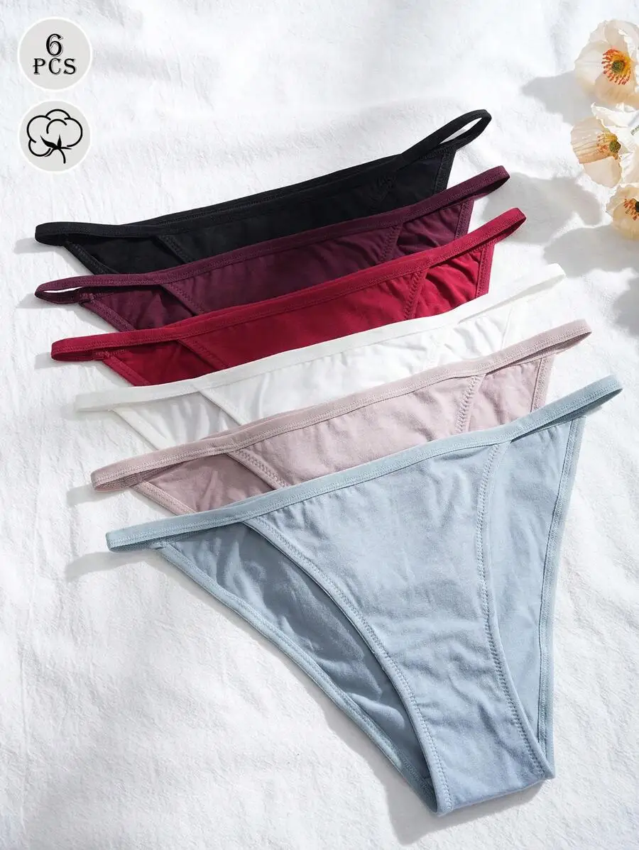 6 Pack Multicolor Cotton Women Low Waist Bikini Panties High Cut Stretch Briefs S-XXL
6 Pack Multicolor Cotton Women Low Waist Bikini Panties High Cut Stretch Briefs S-XXL