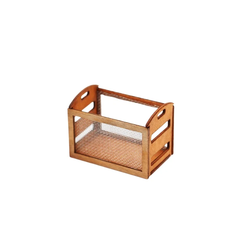 Dollhouse Miniature Hollow Wooden Frame Iron Mesh Storage Basket For Miniature Micro Scene Display Decoration Accessories
Dollhouse Miniature Hollow Wooden Frame Iron Mesh Storage Basket For Miniature Micro Scene Display Decoration Accessories