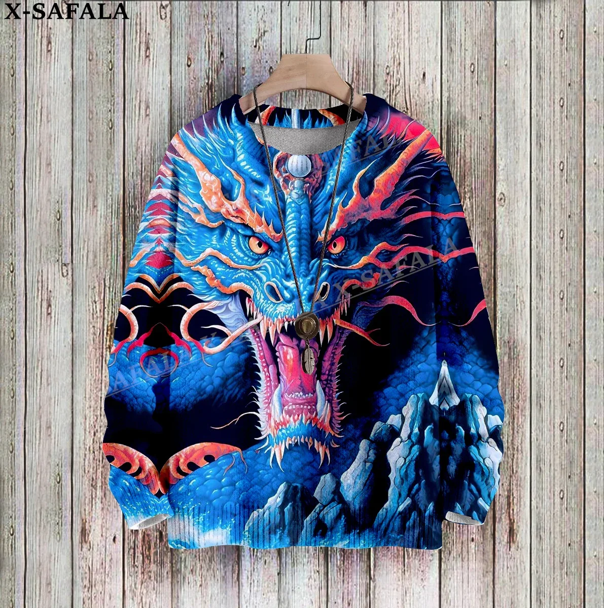 Myth Dragon Art Moon Ugly Christmas Sweaters 3D Printed Knit Funny Gift Jumpers Tops Couple Holiday Party Unisex Casual-6
Myth Dragon Art Moon Ugly Christmas Sweaters 3D Printed Knit Funny Gift Jumpers Tops Couple Holiday Party Unisex Casual-6