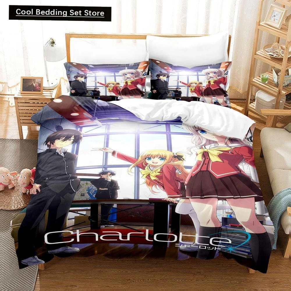 New 3D Print Anime Kawaii Girls Charlotte Bedding Set Single Twin Full Queen King Size Bed Set Adult Kid Bedroom Duvetcover Sets
New 3D Print Anime Kawaii Girls Charlotte Bedding Set Single Twin Full Queen King Size Bed Set Adult Kid Bedroom Duvetcover Sets