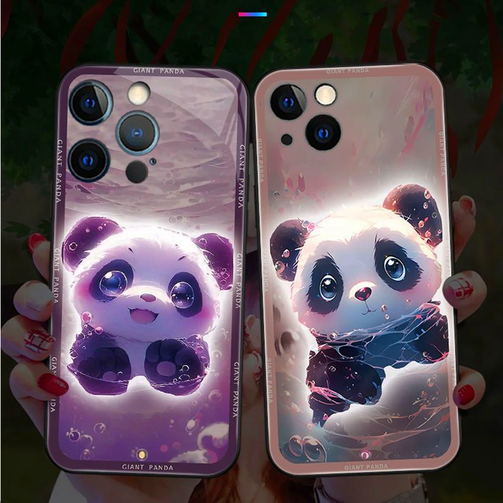 Светящийся чехол для телефона со светодиодной подсветкой Lovely Panda, блестящая противоударная задняя крышка для Samsung S25 S24 S23 S22 S21 S20 FE Plus Ultra
Светящийся чехол для телефона со светодиодной подсветкой Lovely Panda, блестящая противоударная задняя крышка для Samsung S25 S24 S23 S22 S21 S20 FE Plus Ultra