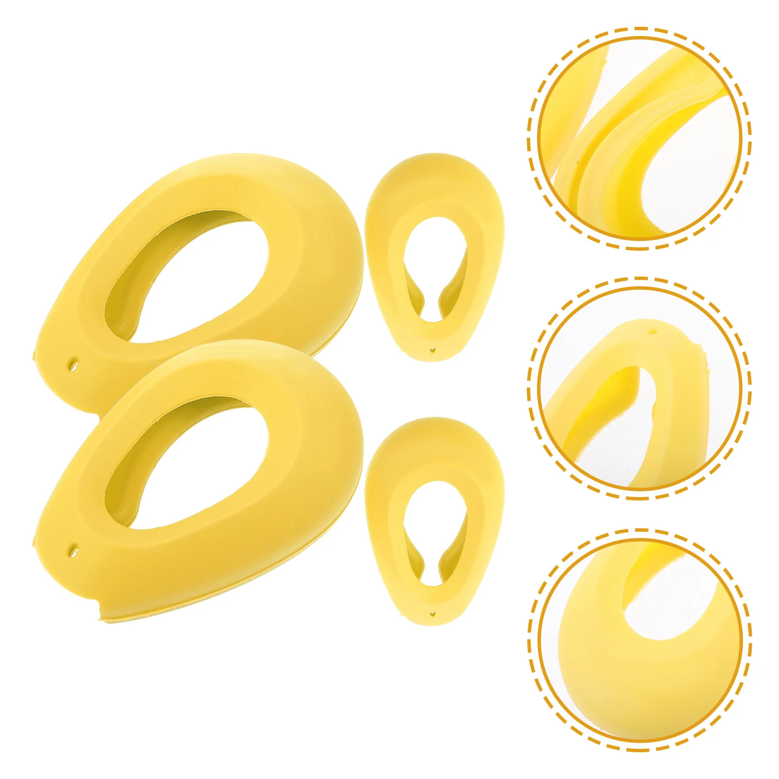 4 Pcs Yellow Ear Protectors for Hair Dyeing Silicon Ear Covers Heat Shield Suitable for Home Salon Use Travel Friendly
4 Pcs Yellow Ear Protectors for Hair Dyeing Silicon Ear Covers Heat Shield Suitable for Home Salon Use Travel Friendly