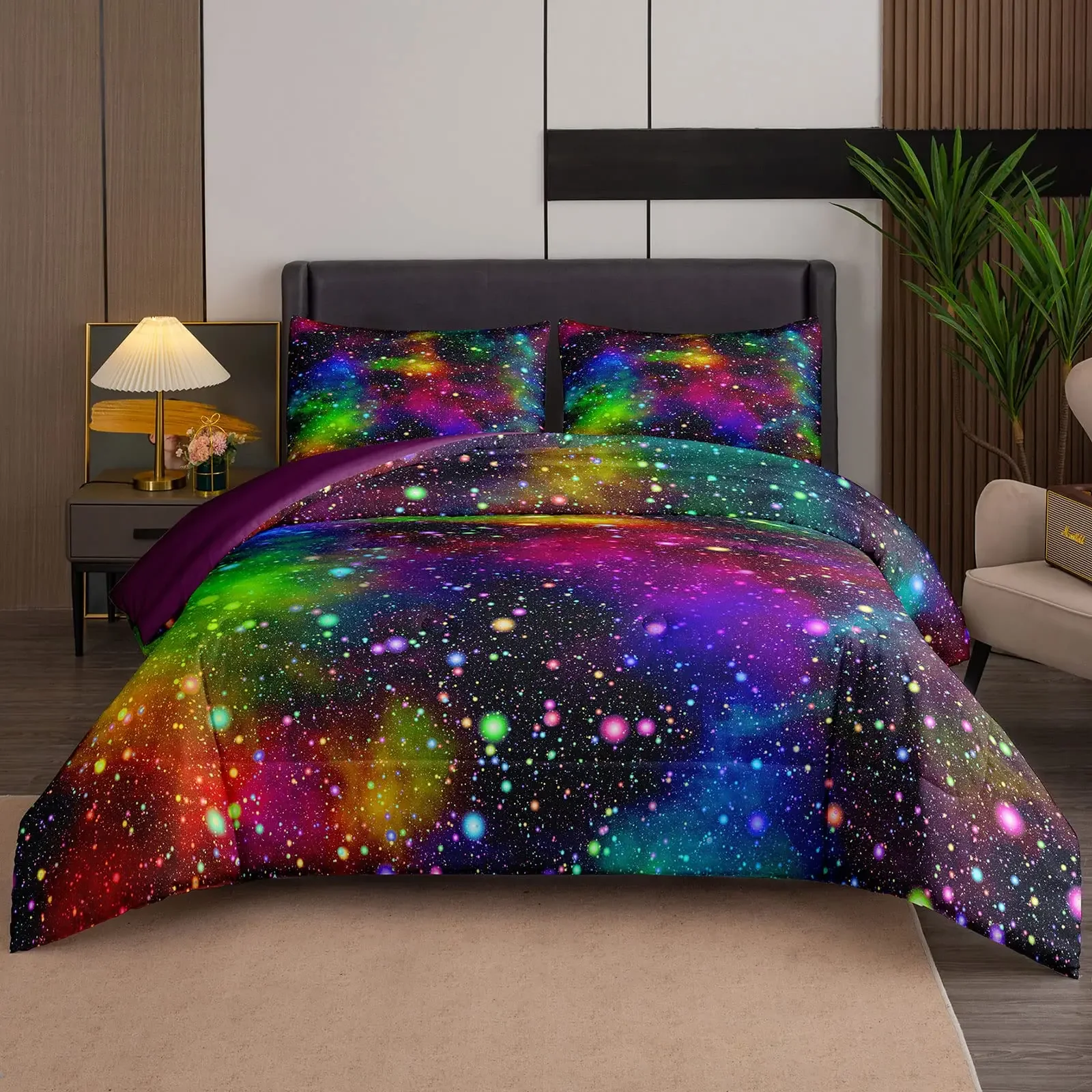 Sky Duvet Cover Set, Space Night Galaxy Decorative 3 Piece Bedding Set with 2 Pillow Shams, Queen King Full Size Bedroom Decor
Sky Duvet Cover Set, Space Night Galaxy Decorative 3 Piece Bedding Set with 2 Pillow Shams, Queen King Full Size Bedroom Decor