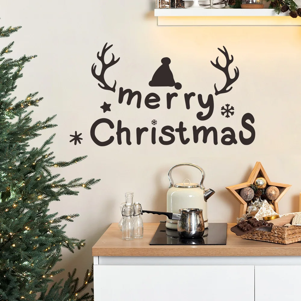 Новые модные рождественские наклейки с надписью на английском языке «merry christmas» для спальни, украшение для дома, красивые наклейки на стену
Новые модные рождественские наклейки с надписью на английском языке «merry christmas» для спальни, украшение для дома, красивые наклейки на стену