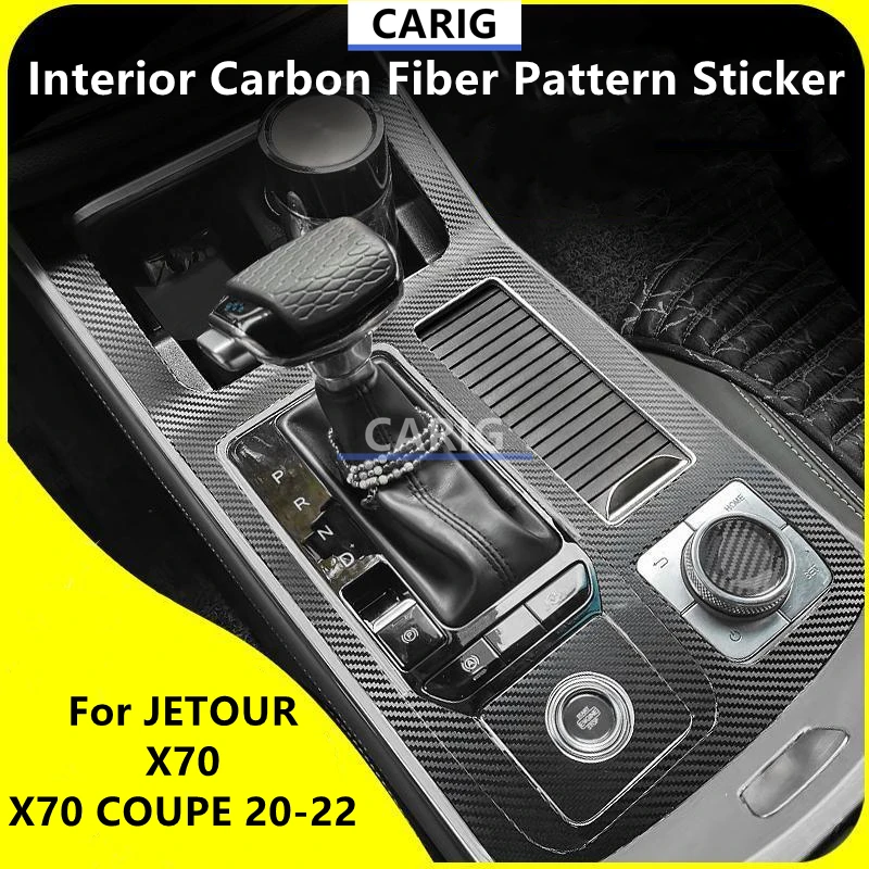 Для JETOUR X70/X70 COUPE 20-22 внутренняя наклейка из углеродного волокна с рисунком защитная пленка модификация аксессуары ремонт
Для JETOUR X70/X70 COUPE 20-22 внутренняя наклейка из углеродного волокна с рисунком защитная пленка модификация аксессуары ремонт