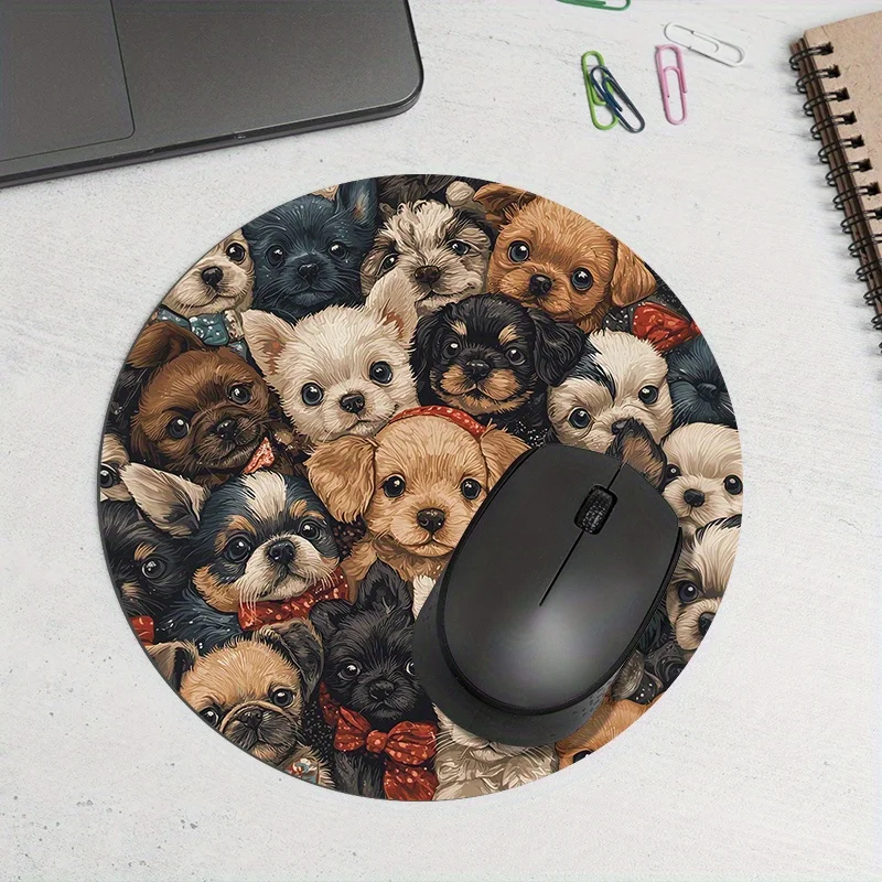 Rubber Round Mouse Pad Reusable Dog Portable Non-Slip Rubber Computer Table Office Accessories Desk Gadgets Mouse Mat Desk Pad
Rubber Round Mouse Pad Reusable Dog Portable Non-Slip Rubber Computer Table Office Accessories Desk Gadgets Mouse Mat Desk Pad