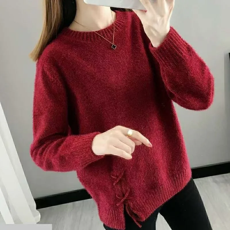 New Chenille Sweater Female Autumn Winter Top Korean Version Can Not Afford Ball Loose Outside Wear Tied Knit Bottom Shirt Top
New Chenille Sweater Female Autumn Winter Top Korean Version Can Not Afford Ball Loose Outside Wear Tied Knit Bottom Shirt Top