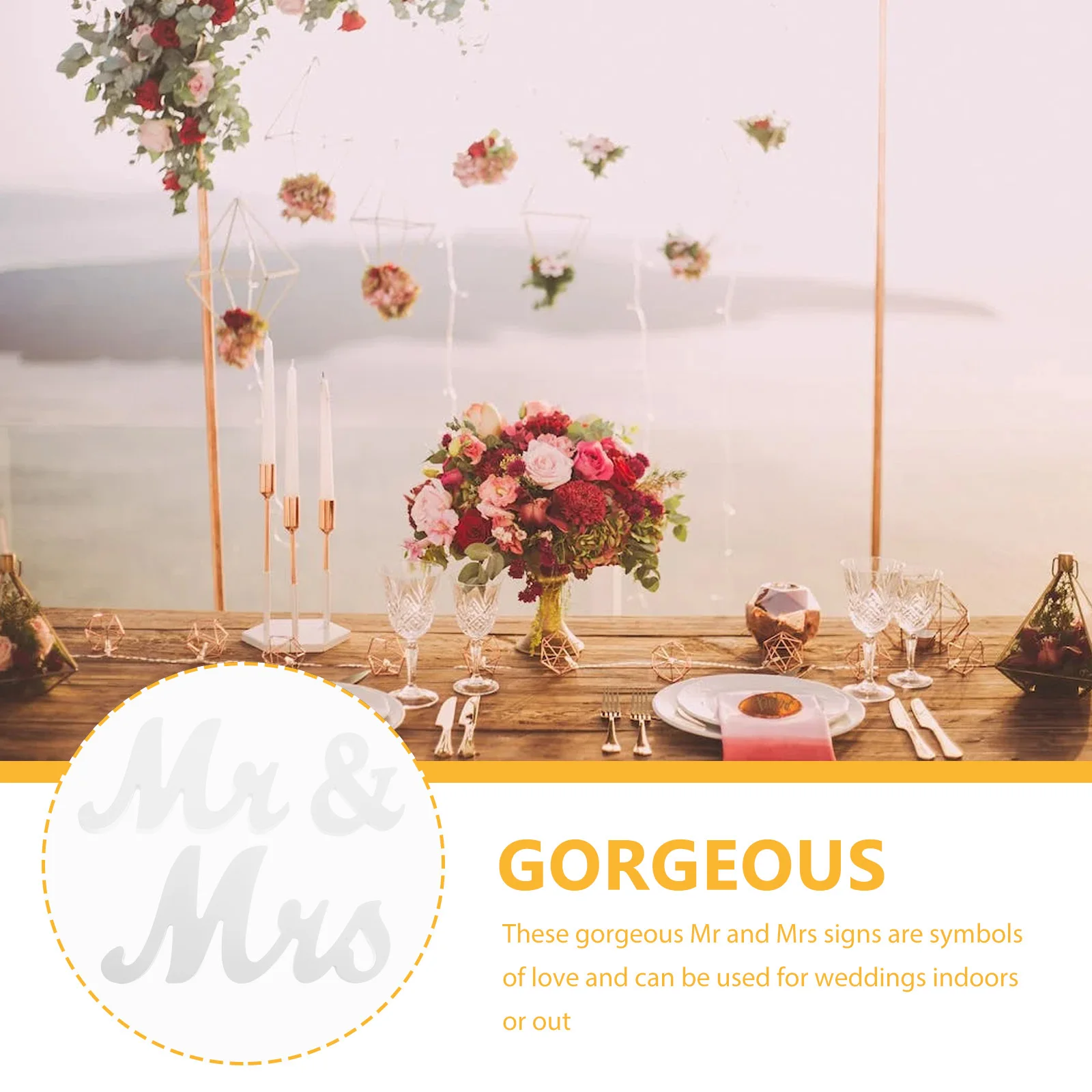 1Set Wooden Mr and Mrs Signs Wedding Decorative Props Table Centerpiece for Living Room Bedroom Gold Wedding Decor
1Set Wooden Mr and Mrs Signs Wedding Decorative Props Table Centerpiece for Living Room Bedroom Gold Wedding Decor