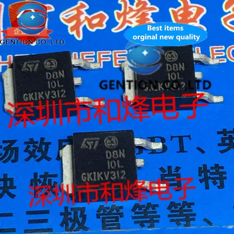 10PCS STD8N10L D8N10L TO-252 100V 8A in stock 100% new and original
10PCS STD8N10L D8N10L TO-252 100V 8A in stock 100% new and original