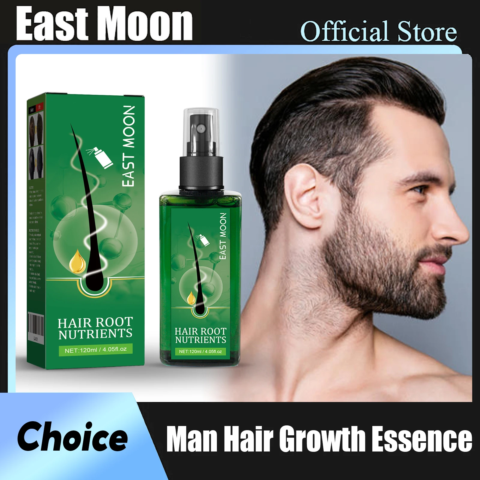 Спрей для роста волос East Moon, предотвращает роста облысения, утолщает, увлажняет, гладкую, улучшает разделенную сухость, уменьшающую выпадение волос, сыворотку
Спрей для роста волос East Moon, предотвращает роста облысения, утолщает, увлажняет, гладкую, улучшает разделенную сухость, уменьшающую выпадение волос, сыворотку