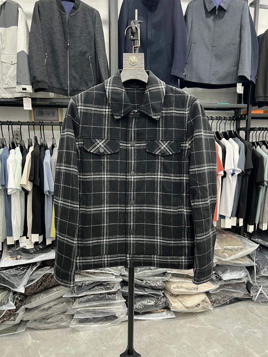 Double-Sided Woolen Jaet Men's Slim Fit Plaid Collar Japanese Sle Outerwear Trendy Spring Autumn Seasonal Clothing
Double-Sided Woolen Jaet Men's Slim Fit Plaid Collar Japanese Sle Outerwear Trendy Spring Autumn Seasonal Clothing
