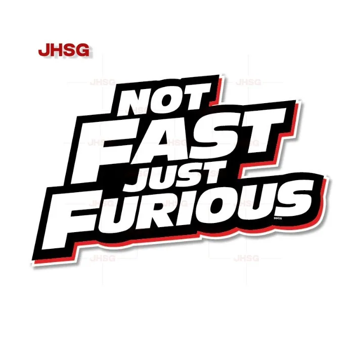 Not Fast Just Furious Self-adhesive Stickers - Fun Car Bumper Stickers
Not Fast Just Furious Self-adhesive Stickers - Fun Car Bumper Stickers