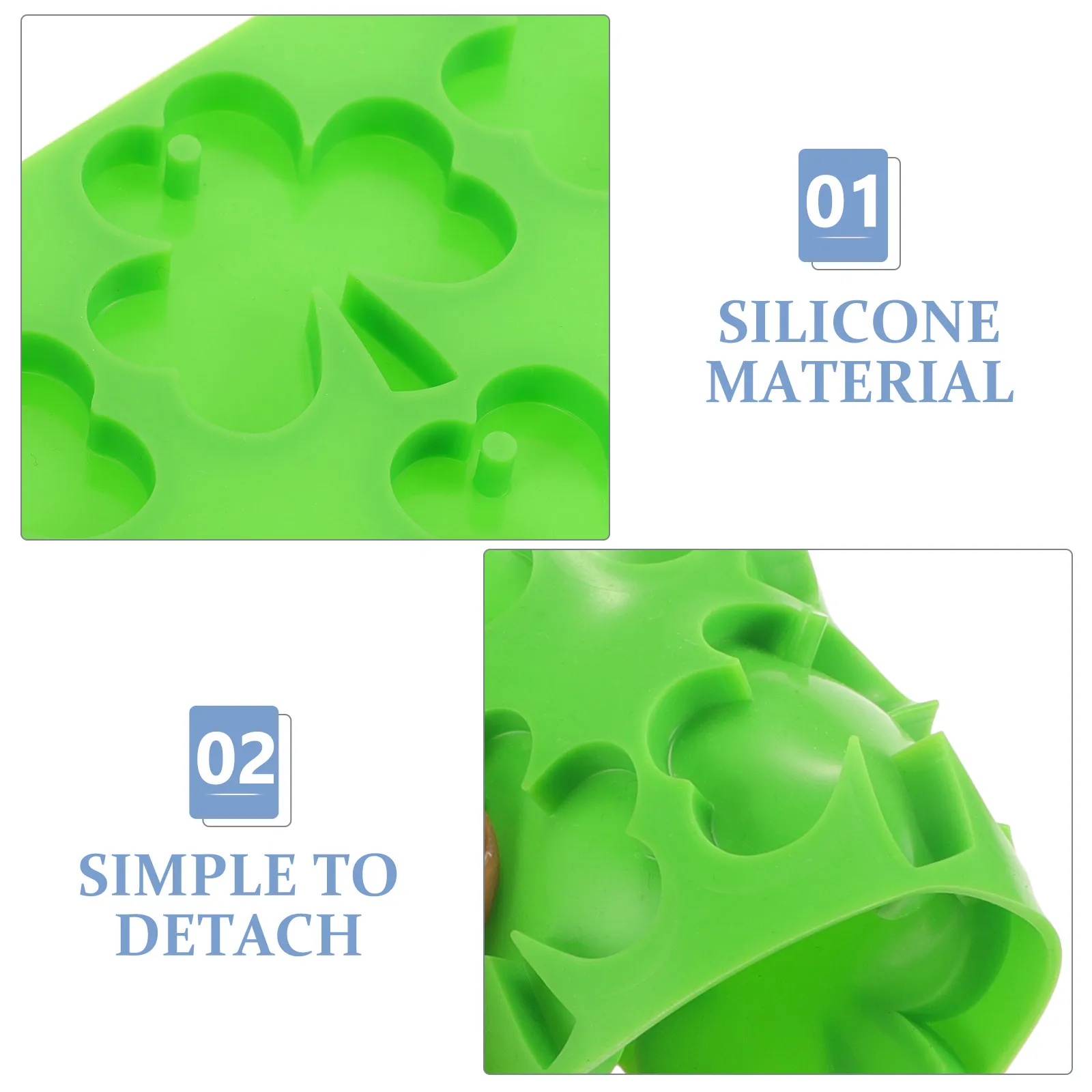 Three Leaf Earring Mold Silicone Jewelry Light Green DIY Resin Pendant Making Accessories Charm Tool Shamrock Handicraft
Three Leaf Earring Mold Silicone Jewelry Light Green DIY Resin Pendant Making Accessories Charm Tool Shamrock Handicraft