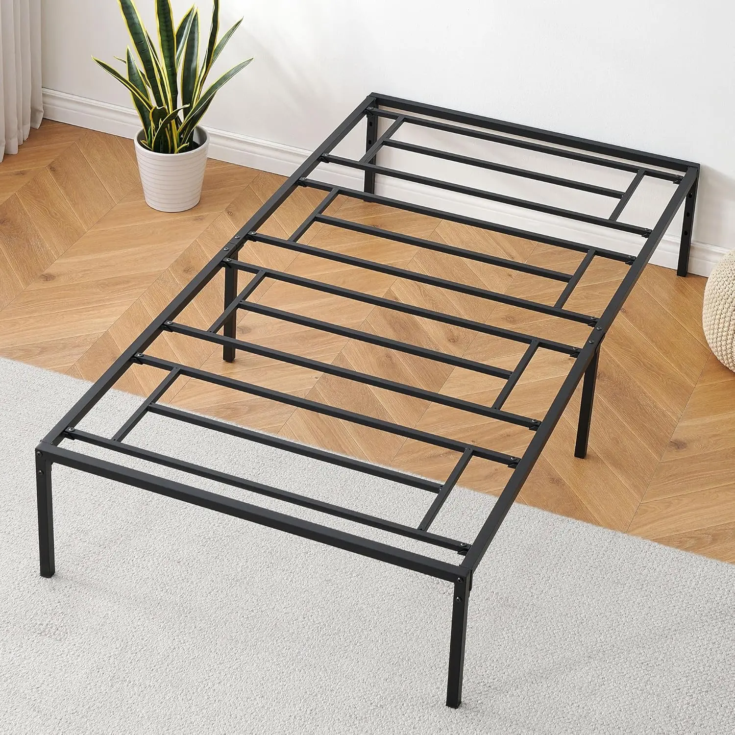 14 H Twin Bed Frame With Storage,Metal Platform Twin Bed Frame No Box Spring Ned Steel Slat Support Easy Assembly (Twin)
14 H Twin Bed Frame With Storage,Metal Platform Twin Bed Frame No Box Spring Ned Steel Slat Support Easy Assembly (Twin)