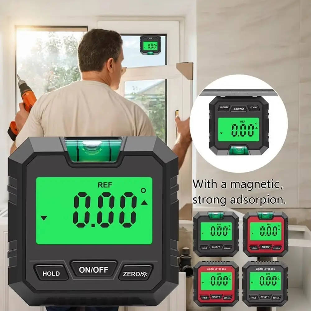 Inclinometer Magnetic Digital Level Box Accurate Lcd Screen Angle Protractor Portable Compact Angle Bevel Tester Measuring Tools
Inclinometer Magnetic Digital Level Box Accurate Lcd Screen Angle Protractor Portable Compact Angle Bevel Tester Measuring Tools