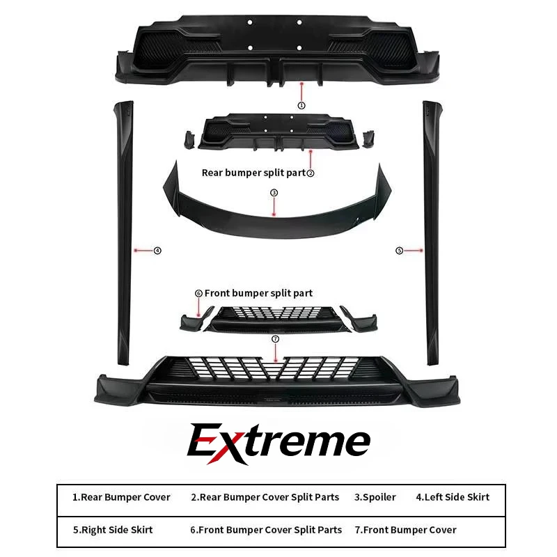 Hot Sale ABS Sport Front Lip Side Skirts Rear Diffuser Body Kit for Tesla Model Y Juniper 2025+
Hot Sale ABS Sport Front Lip Side Skirts Rear Diffuser Body Kit for Tesla Model Y Juniper 2025+