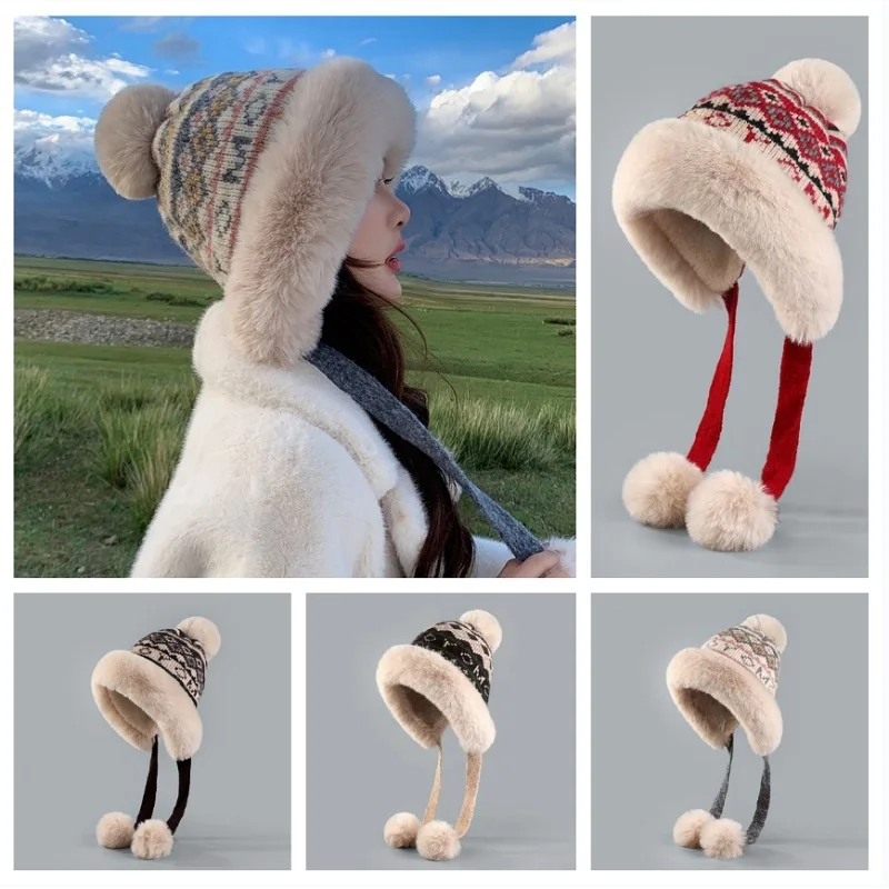 Winter Fleece Knitted Hat Retro Ethnic Style Ear Protector Wool Hat Plush Thickened Warm and Cold-proof Lei Feng Hat
Winter Fleece Knitted Hat Retro Ethnic Style Ear Protector Wool Hat Plush Thickened Warm and Cold-proof Lei Feng Hat