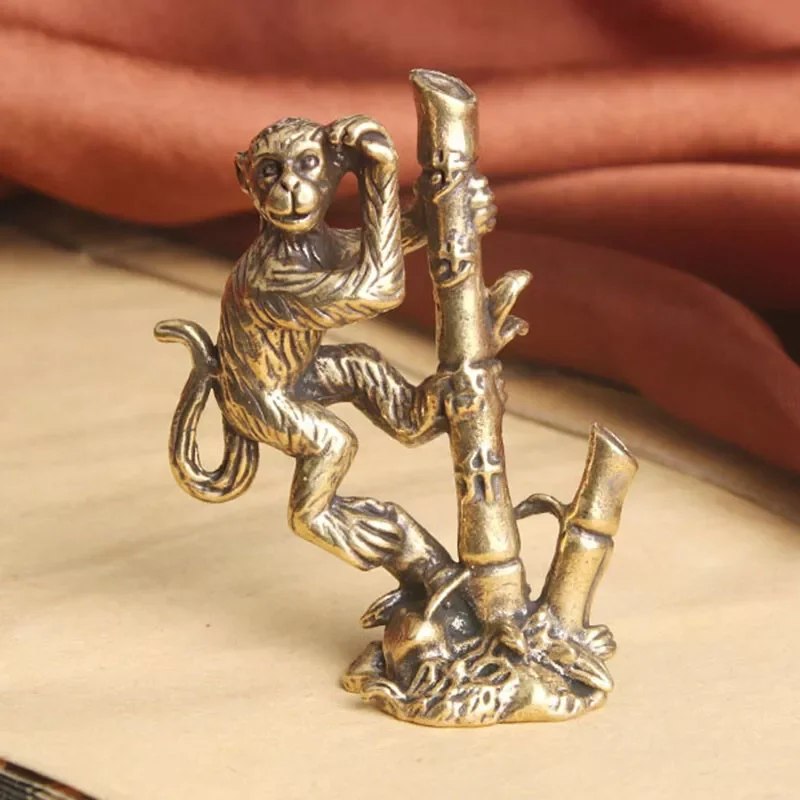 Solid Brass Monkey Figurine Statue House Office Decoration Animal Figurines
Solid Brass Monkey Figurine Statue House Office Decoration Animal Figurines