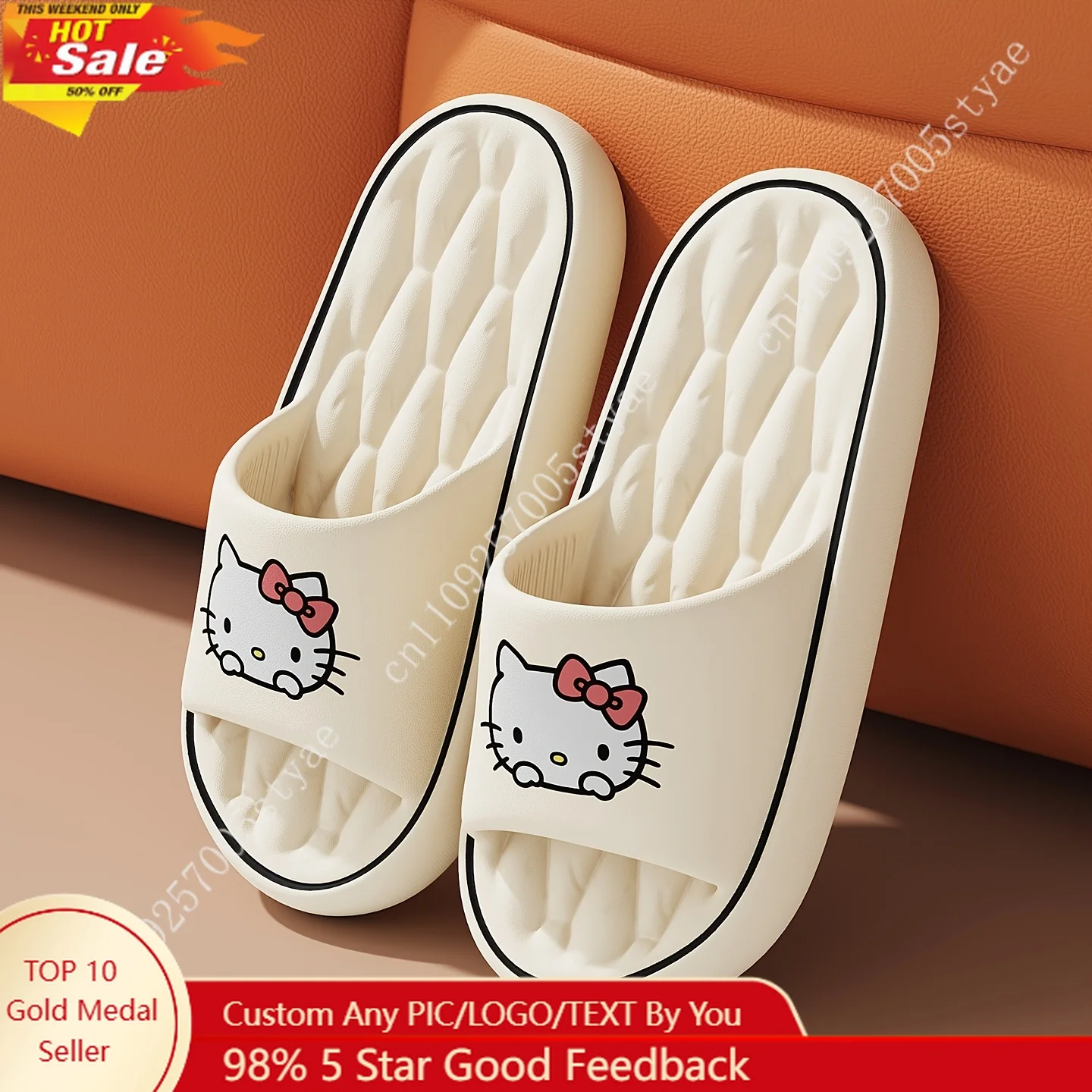 Sanrio Hello Kitty Women's Stylish Sports Casual Home Slippers Suitable for Indoor Use Non Slip Shower Can Be Worn Outdoors
Sanrio Hello Kitty Women's Stylish Sports Casual Home Slippers Suitable for Indoor Use Non Slip Shower Can Be Worn Outdoors