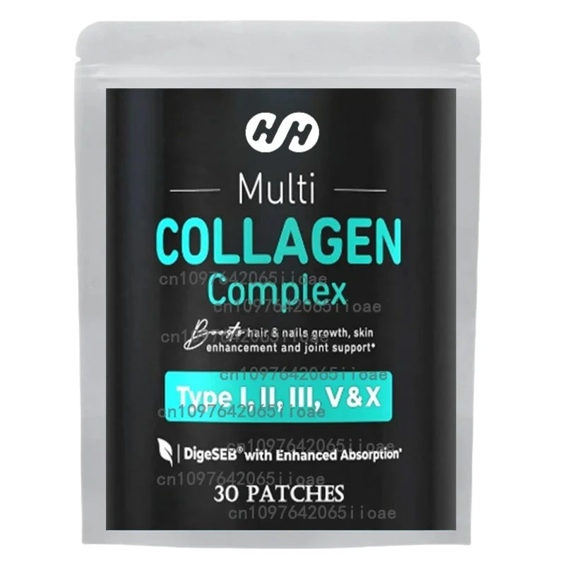 Multi Collagen Transdermal Patches Support (tipos I, II, III, V, X) Skin, Hair, Nail, Joint and Bone Health 30 Patches
Multi Collagen Transdermal Patches Support (tipos I, II, III, V, X) Skin, Hair, Nail, Joint and Bone Health 30 Patches