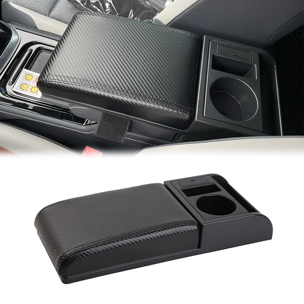 Universal Armrest Box Bracket with Dual USB Cup Holder Storage Box PU Leather Elbow Support Pad Car Interior Accessories
Universal Armrest Box Bracket with Dual USB Cup Holder Storage Box PU Leather Elbow Support Pad Car Interior Accessories