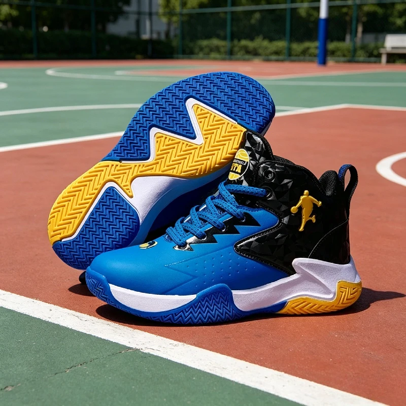 Fashion High-top Sneakers Children Basketball Shoes for Kids Casual Sports Shoes Ankle-protected Anti-slippery Gym Trainers Boys
Fashion High-top Sneakers Children Basketball Shoes for Kids Casual Sports Shoes Ankle-protected Anti-slippery Gym Trainers Boys