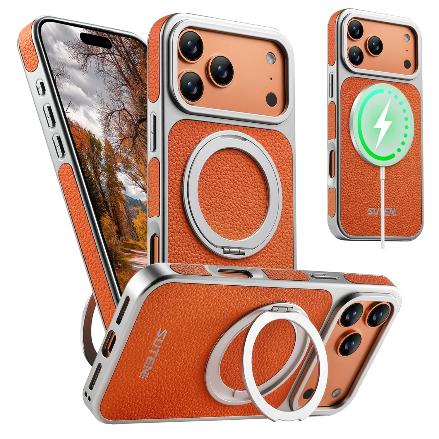 For iPhone 17 Air/16 Plus/15 Pro Max Brown Peony Pattern Full-Encased Soft Rubber 360 Magnetic Adhesive Stand for Anti-Drop Case
For iPhone 17 Air/16 Plus/15 Pro Max Brown Peony Pattern Full-Encased Soft Rubber 360 Magnetic Adhesive Stand for Anti-Drop Case