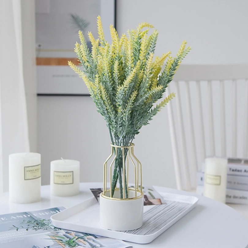 3Pcs Artificial Flowers Romantic Provence Lavender Plastic Wedding Party DIY Vase Home High Quality Table Decor Grain Fake Plant
3Pcs Artificial Flowers Romantic Provence Lavender Plastic Wedding Party DIY Vase Home High Quality Table Decor Grain Fake Plant
