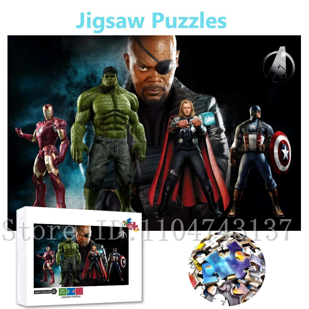 Disney Superheros Jigsaw Puzzles Thor Iron Man Hulk Wooden/paper Puzzles for Boys Intelligence Game Toys
Disney Superheros Jigsaw Puzzles Thor Iron Man Hulk Wooden/paper Puzzles for Boys Intelligence Game Toys